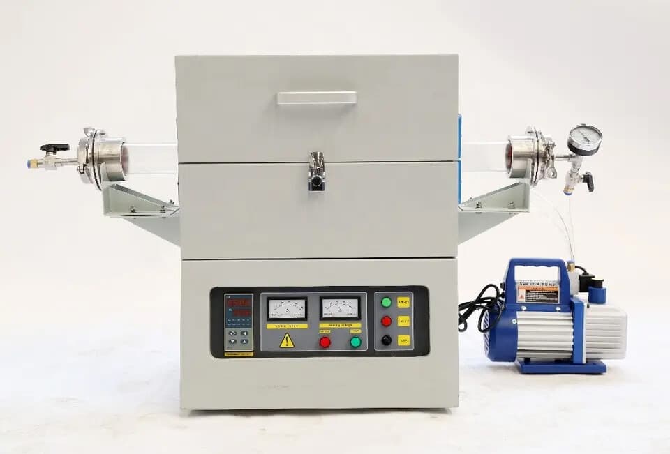 BR BR-14NT vacuum tube furnace with alumina tube and vacuum pump
